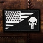Patch thermocollant / velcro à manches brodées The Punisher USA Movie